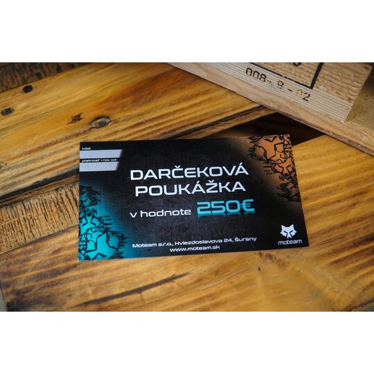 Darčeková poukážka - 250€ 